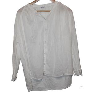 NWOT Womens Splendid White Long Sleeve Button Down Shirt Blouse Top Size XS